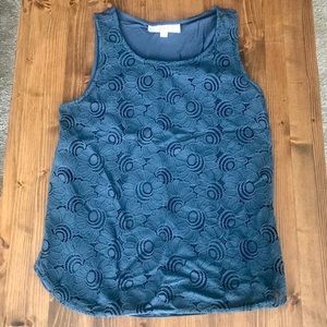 Loft tank top with lace front detail